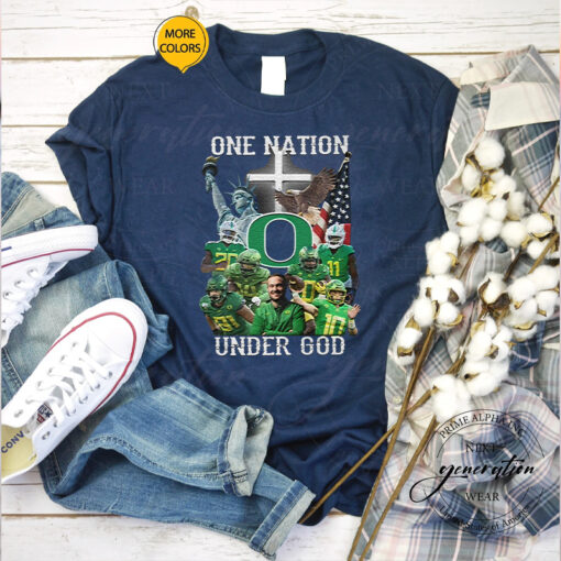 One Nation Under God Oregon Ducks TShirt
