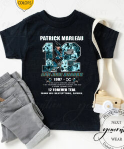 Patrick Marleau 1997 12 Forever Teal Thank You For Everything T-Shirt