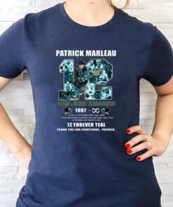 Patrick Marleau 1997 12 Forever Teal Thank You For Everything T-Shirts