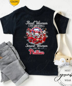 Real Women Love Baseball Smart Women Love The Philadelphia Phillies T Shirts