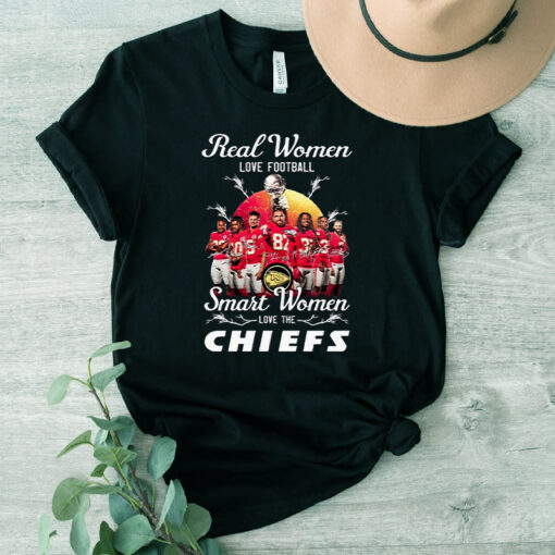 Real Women Love Football Smart Women Love The Kansas City Chiefs 2023 T Shirt