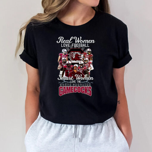 Real Women Love Football Smart Women Love The South Carolina Gamecocks 2023 Unisex T Shirts