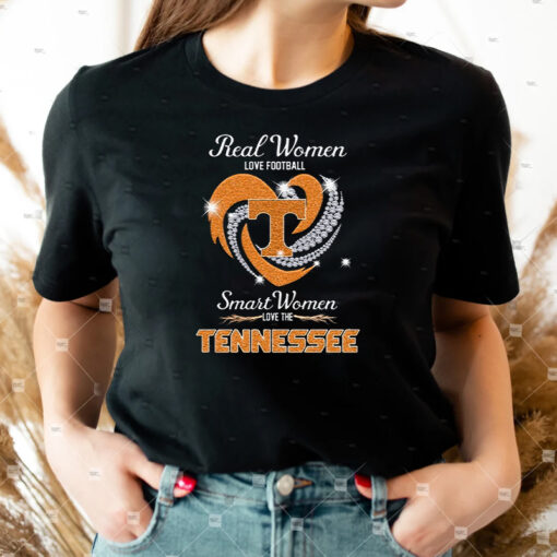 Real Women Love Football Smart Women Love The Tennessee Volunteers Shirts