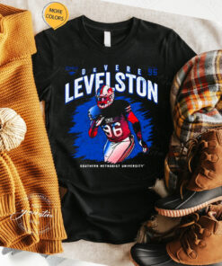 SMU Mustangs DeVere Levelston 2023 NCAA Football shirts