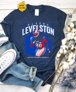 SMU Mustangs DeVere Levelston 2023 NCAA Football t shirt