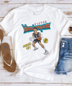 San Antonio Spurs Comic Book Victor Wembanyama T-Shirt