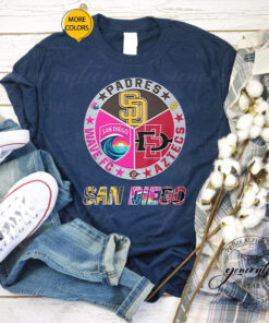 San Diego Padres Wave FC And Aztecs T Shirt