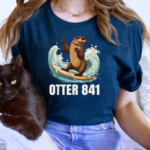 Surfing Otter 841 California Sea Otter 841 Gift T Shirts