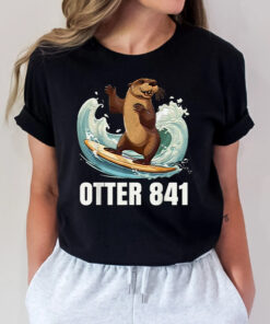 Surfing Otter 841 California Sea Otter 841 Gift TShirt
