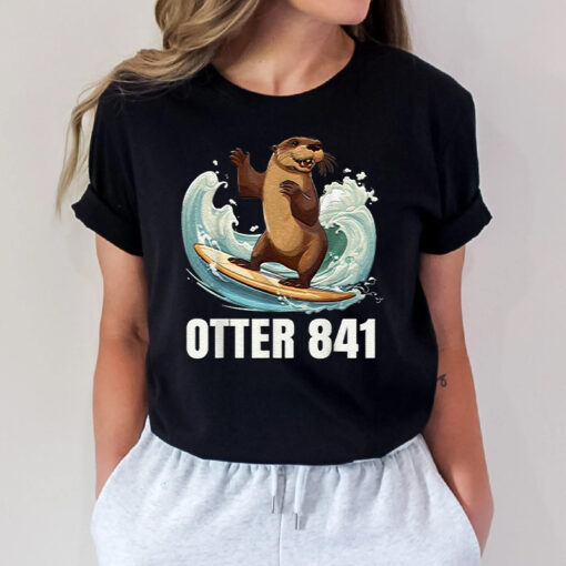 Surfing Otter 841 California Sea Otter 841 Gift TShirt