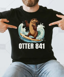 Surfing Otter 841 California Sea Otter 841 unisex Shirts