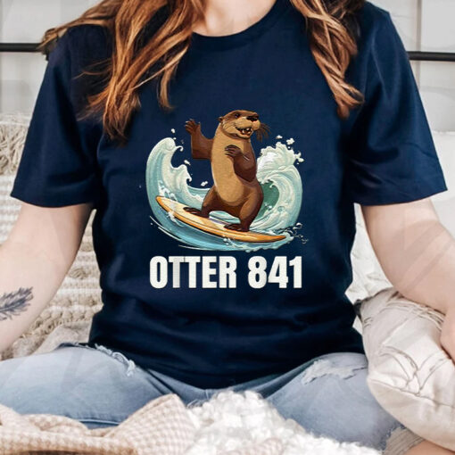 Surfing Otter 841 California Sea Otter 841 unisex TShirt