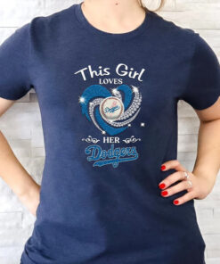 This Girl Loves Her Los Angeles Dodgers MLB 2023 Unisex TShirt