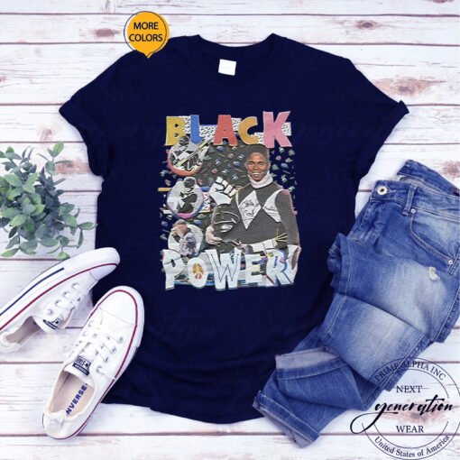 Walter Jones Black Power Ranger shirt