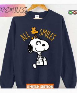 all smiles peanuts snoopy &amp woodstock shirt 1192