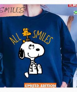 all smiles peanuts snoopy &amp woodstock shirt 4914