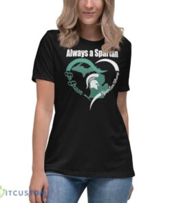 always a spartan go green heart spartan strong shirt 7909