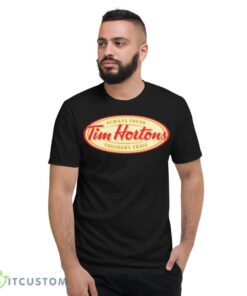 always fresh tim hortons logo shirt 4166