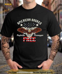 american badass born free shirt 8054