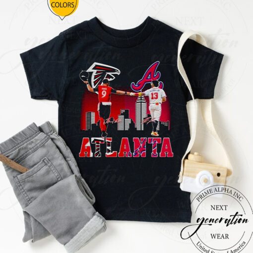 atlanta Falcons Ridder And Braves Acuna Jr City Champions T Shirt
