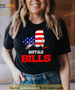 Buffalo Bills map USA flag Shirt