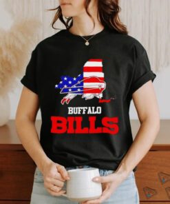 Buffalo Bills Map USA Flag Shirt