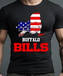 Buffalo Bills Map Usa Flag Shirt