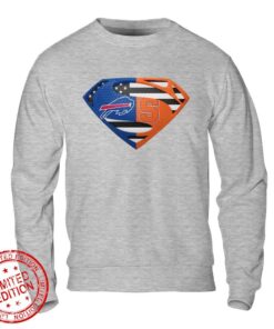 Buffalo Bills Syracuse Orange Superman Logo Us Flag Shirt