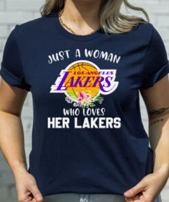 just a woman who loves her Lakers shirts