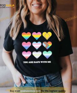 You Are Safe With Me Pride Ally Shirt