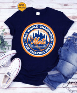 1969 New York Mets World Champions - The Amazing Mets T-Shirt
