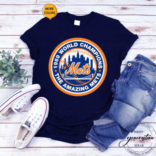 1969 New York Mets World Champions - The Amazing Mets T-Shirt