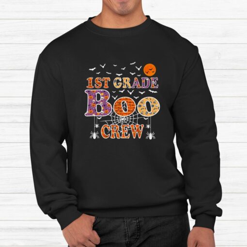 1st Grade Boo Crew Halloween Shirt