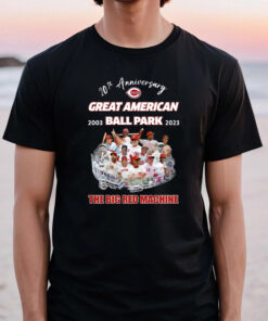 20th Anniversary Great American Ball Park 2003-2023 The Big Red Machine TShirt