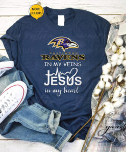 Baltimore Ravens In My Veins Tee Shirt