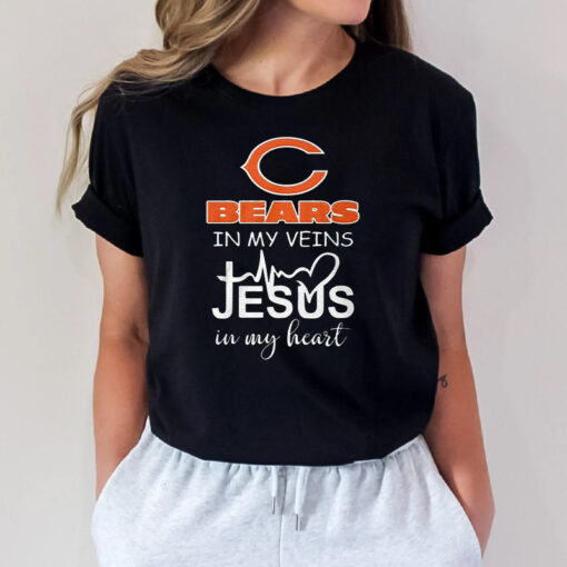Chicago Bears In My Veins T-Shirt