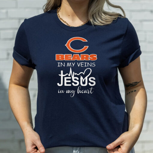 Chicago Bears In My Veins T Shirt