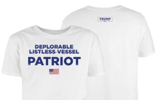 Deplorable Listless Vesel Patriot T Shirt Back