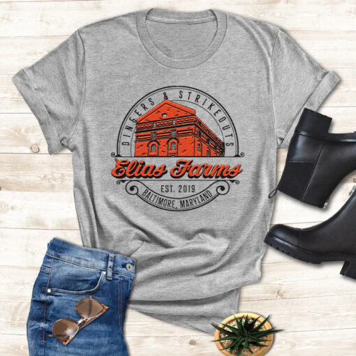 Dingers & Strikeouts Elias Farms T Shirt