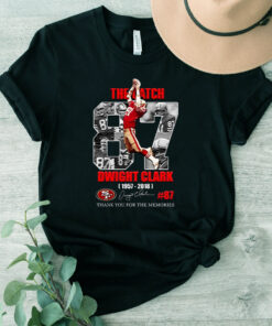 Dwight Clark 1957-2018 Thank You For The Memories TShirt
