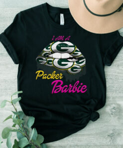 Lip Green Bay Packers Barbie t shirt