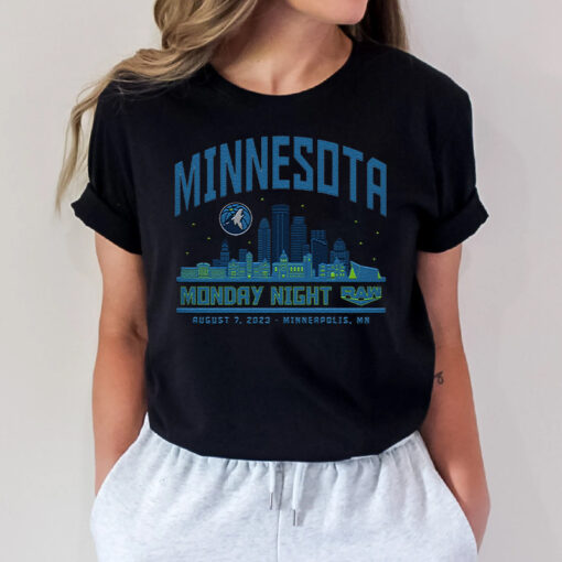 Monday Night RAW x Minnesota T Shirts