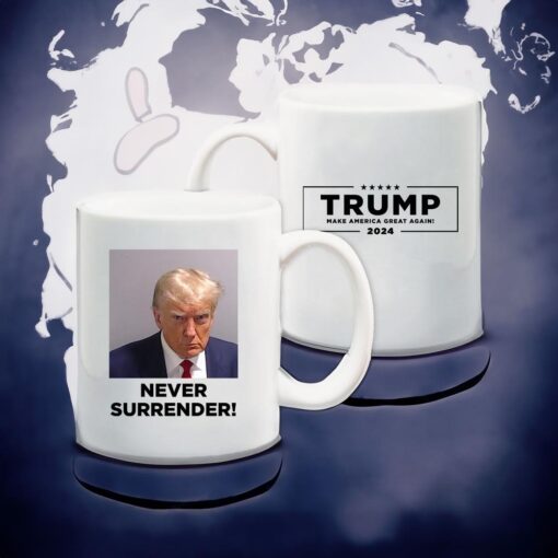 Never Surrender White Coffee Mug