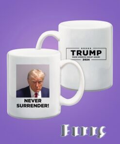 Never Surrender White Coffee Mug Cup