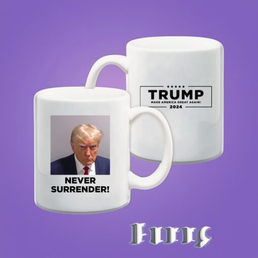 Never Surrender White Coffee Mug Cup