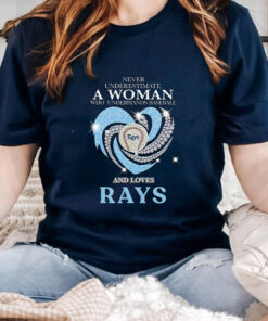 Never Underestimate A Woman Who Understands Baseball And Loves Tampa Bay Rays Champions Unisex T Shirts