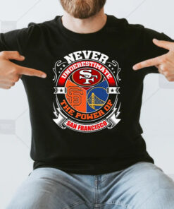 Never Underestimate The Power Of San Francisco Team Sport T Shirts