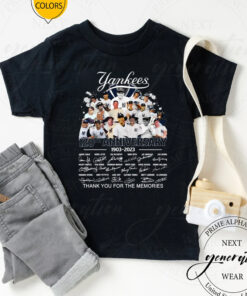 New York Yankees 1903-2023 Thank You For The Memories TShirt