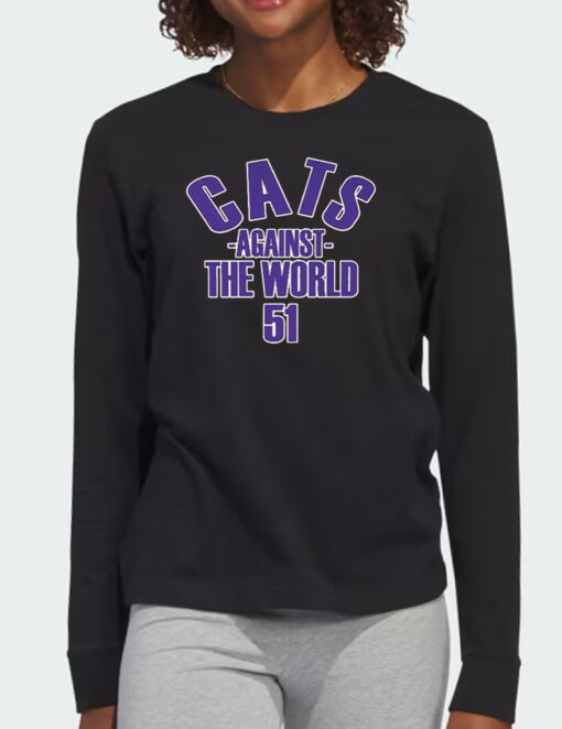 Pat Fitzgerald Cats Against The World T Shirt