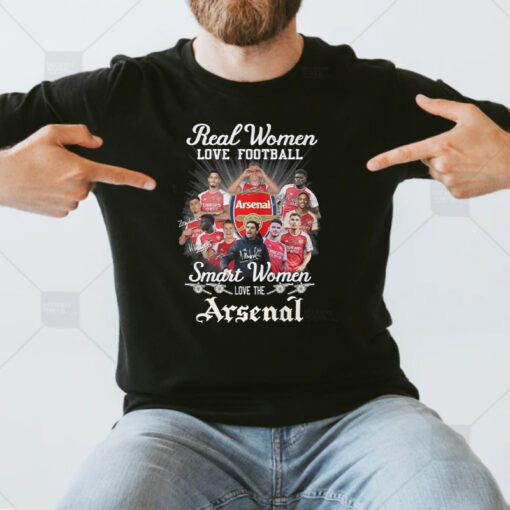 Real Women Love Football Smart Women Love The Arsenal 2023 T Shirts
